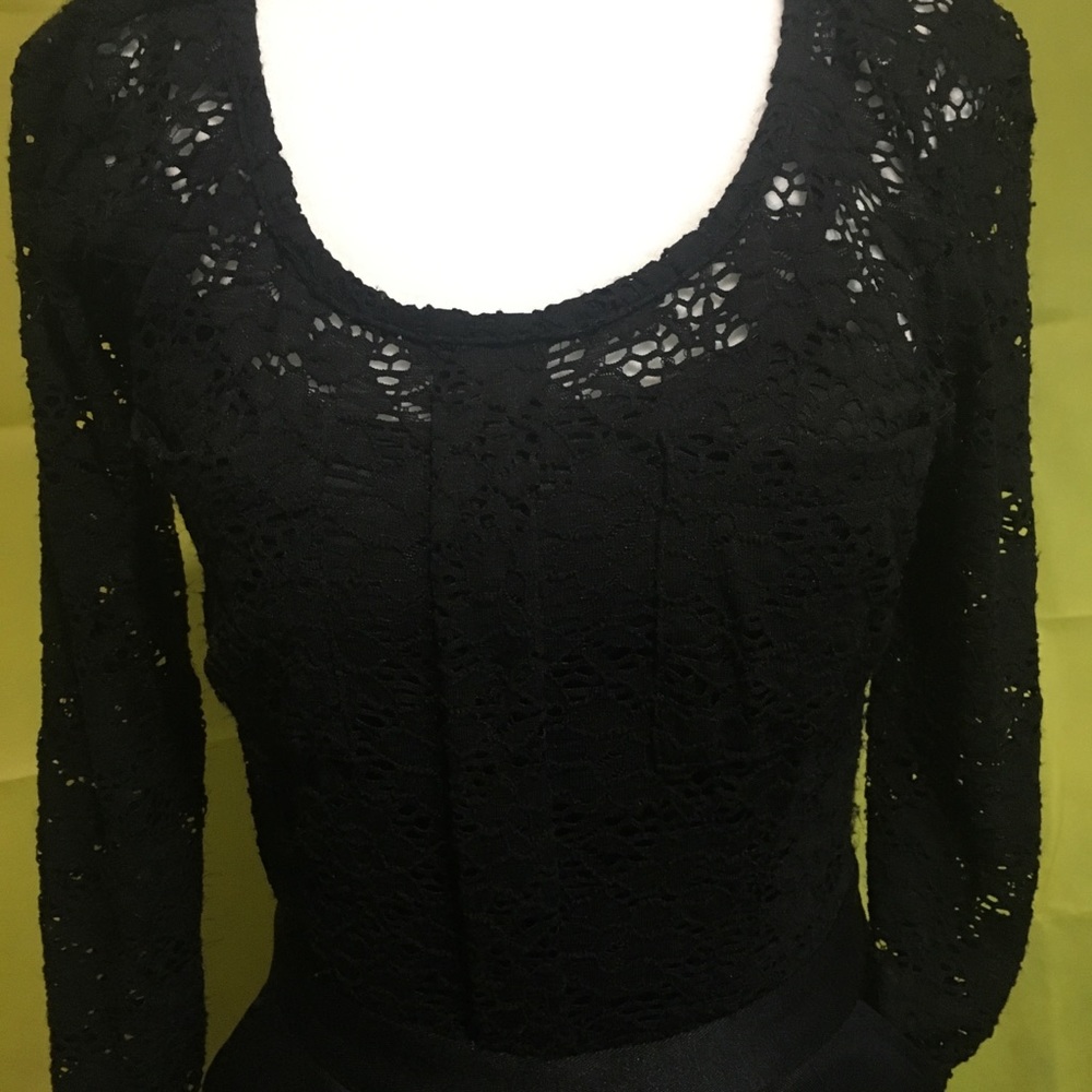 Lacy Black Dress. View 2